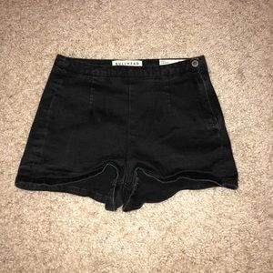 Black high waisted shorts